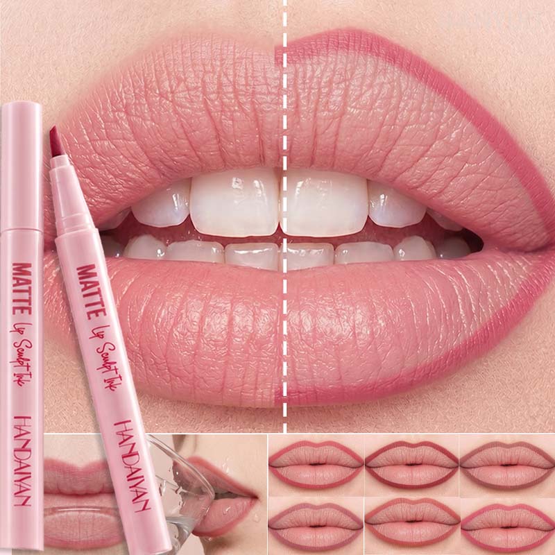 Beauty Linasi Makeup - 6 Colors Lip Liner Pen Long-Lasting,