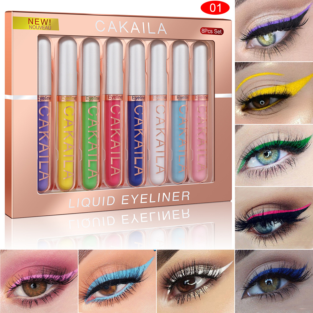 8-Color Set Waterproof Eyeline - огляд і ціна Beauty Linasi Makeup