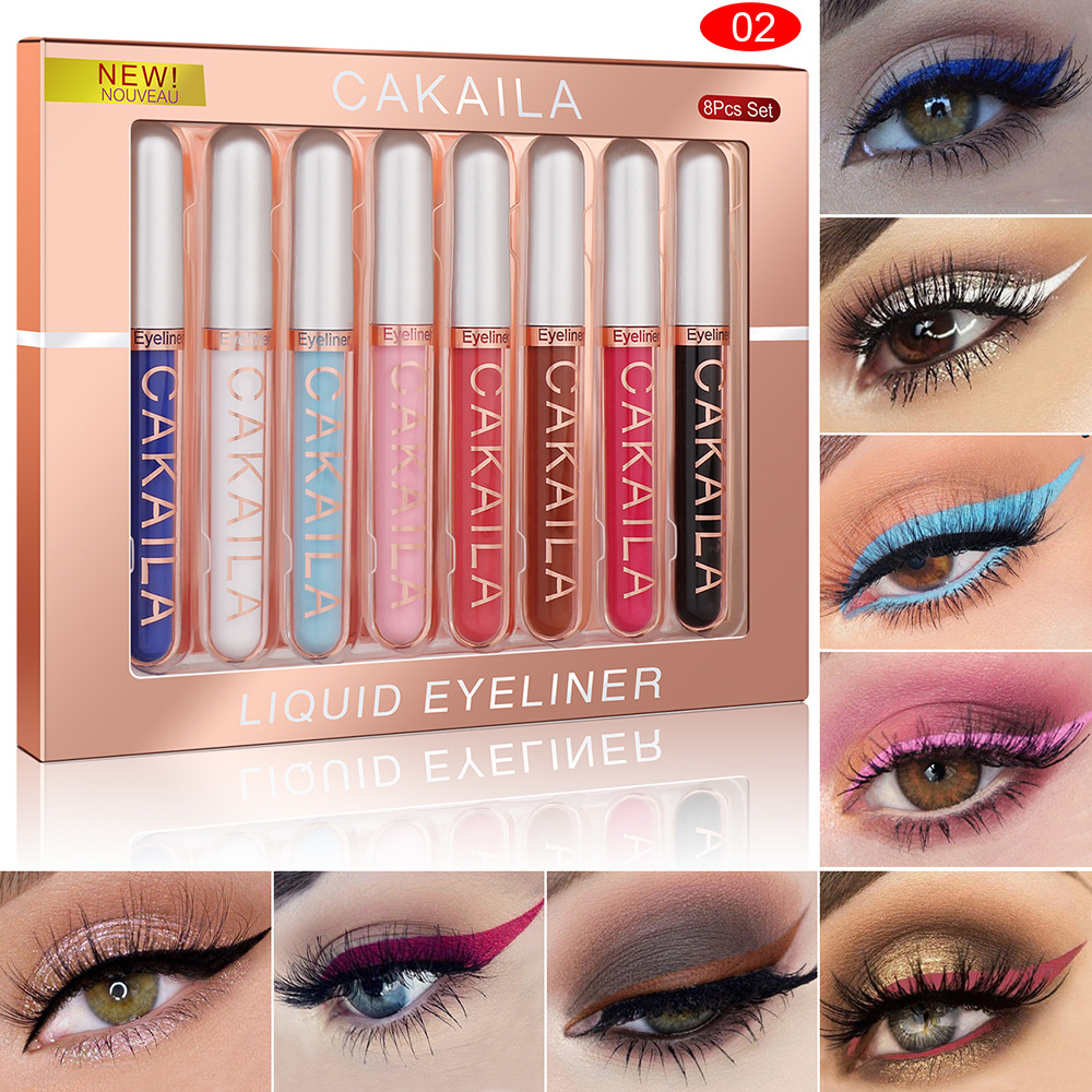 8-Color Set Waterproof Eyeline - огляд і ціна Beauty Linasi Makeup