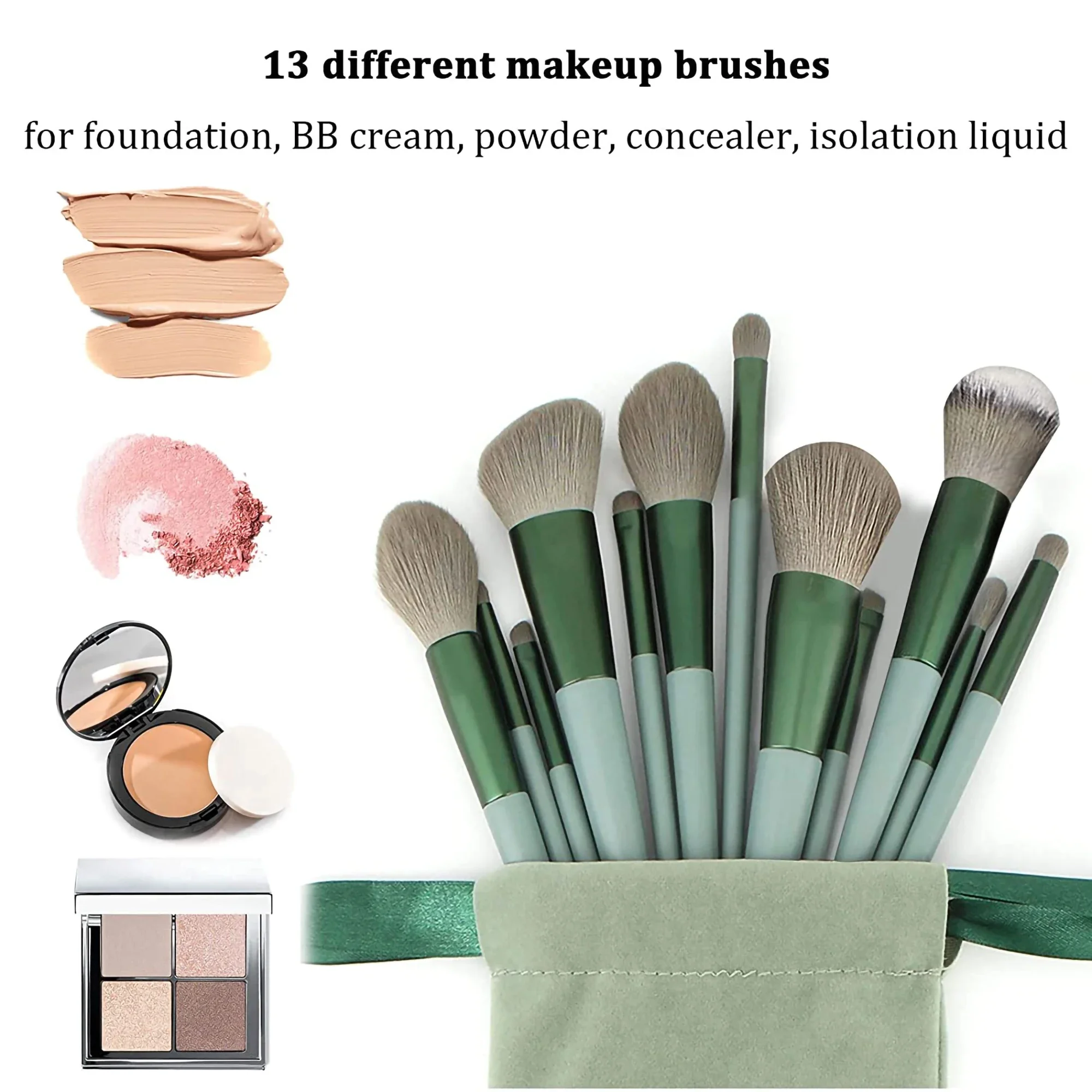13Pcs Makeup Brush Brushes Set - огляд і ціна Beauty Makeup Kit Box