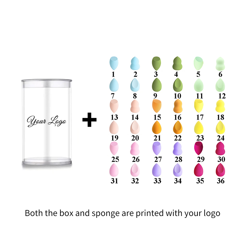 25pcs Custom Logo Black Box Be - огляд і ціна Beauty Blender In Makeup