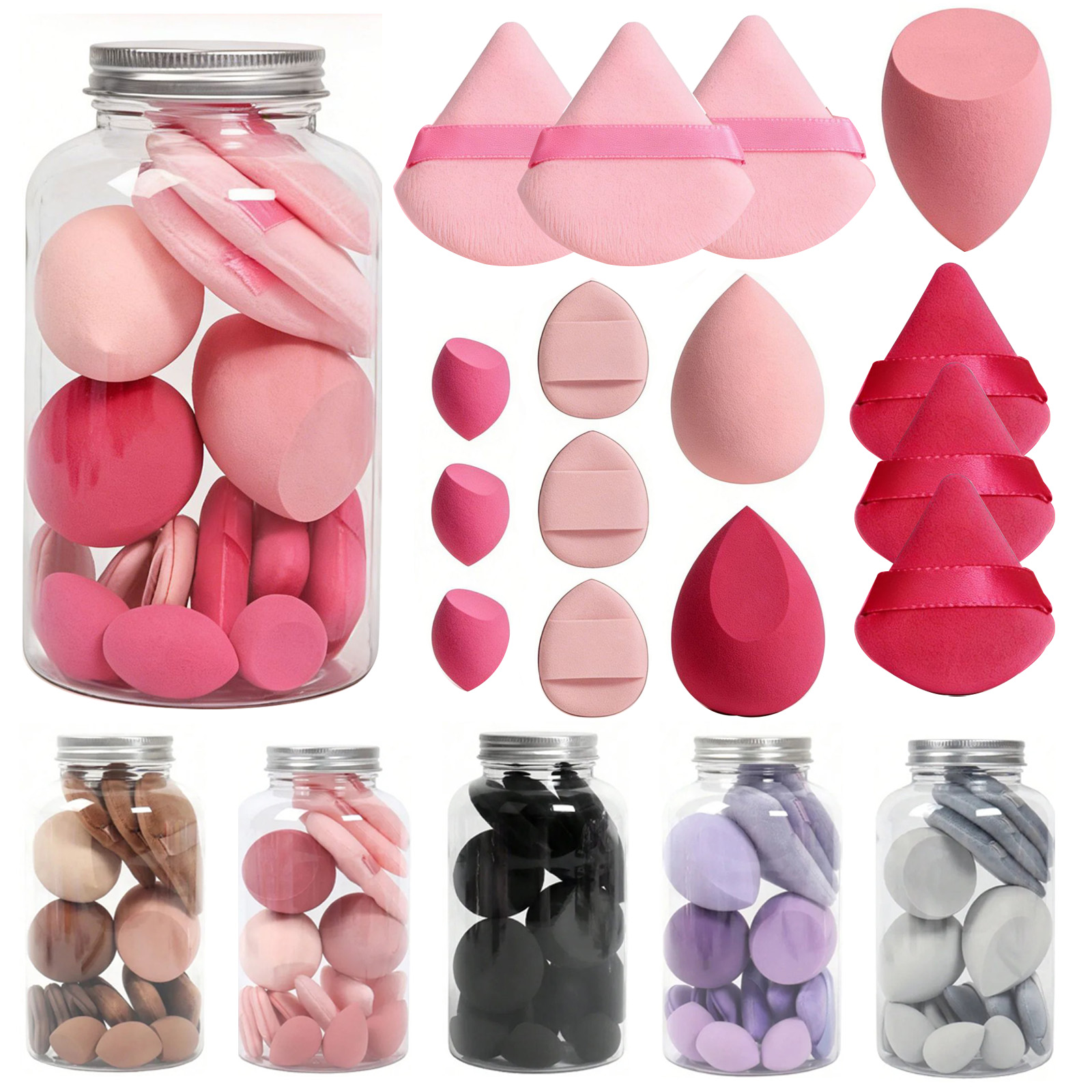 15 Pcs Makeup Sponge Set, Beau - огляд і ціна Beauty Blender In Makeup