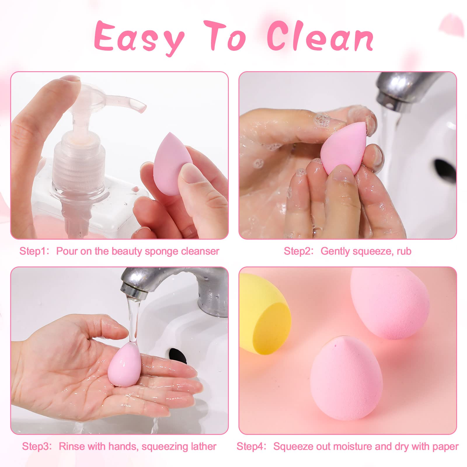 15 Pcs Makeup Sponge Set, Beau - огляд і ціна Beauty Blender In Makeup