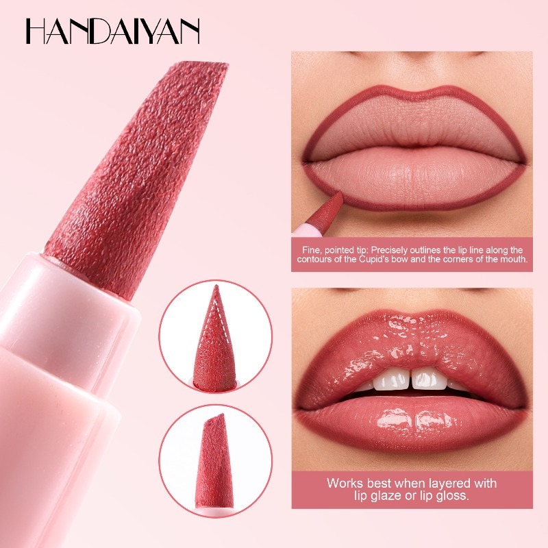 6 Colors Lip Liner Pen Long-La - огляд і ціна Beauty Linasi Makeup