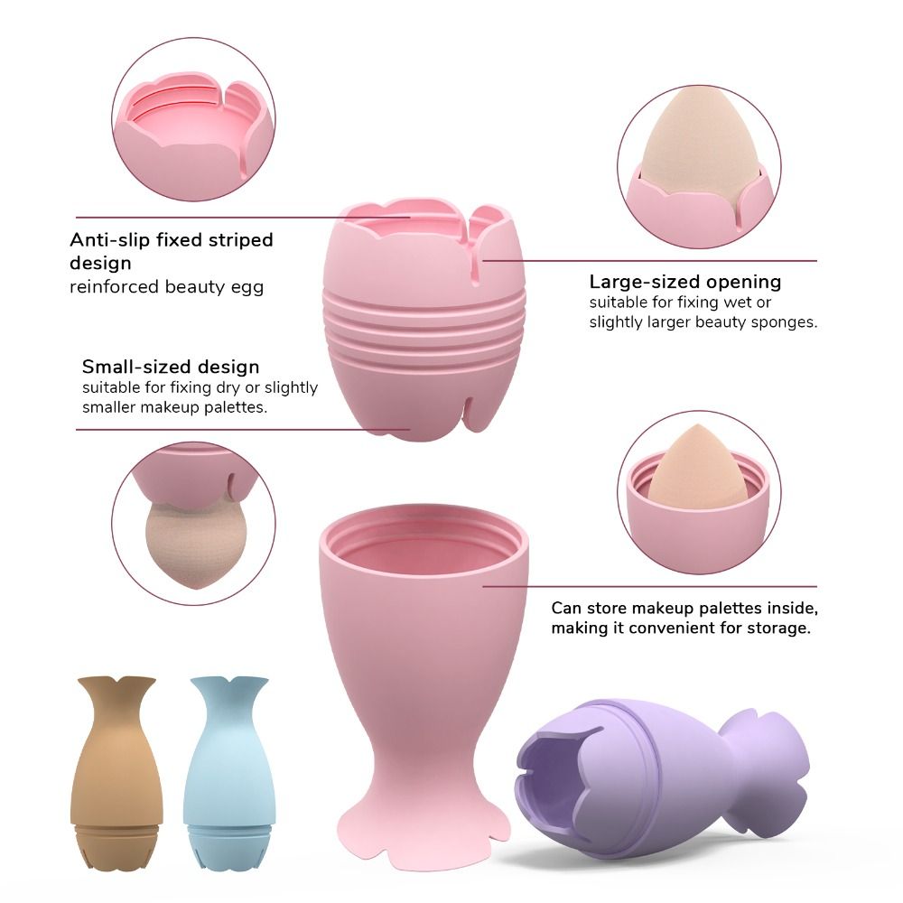 New Silicone Makeup Sponge Hol - огляд і ціна Beauty Makeup Kit Box