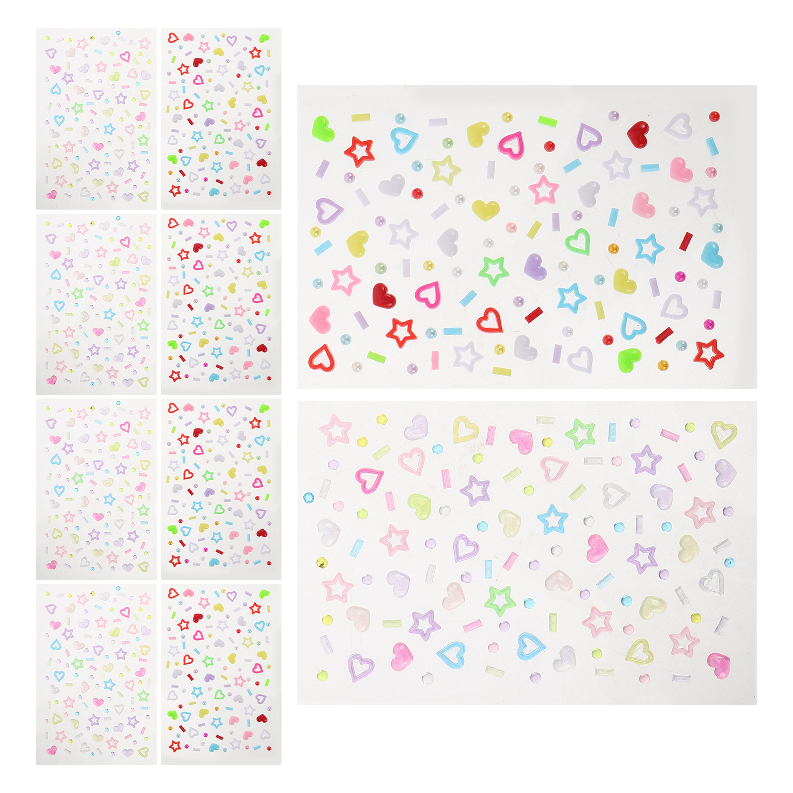 10Sheets Face Rhinestones Stic - огляд і ціна Makeup And Beauty